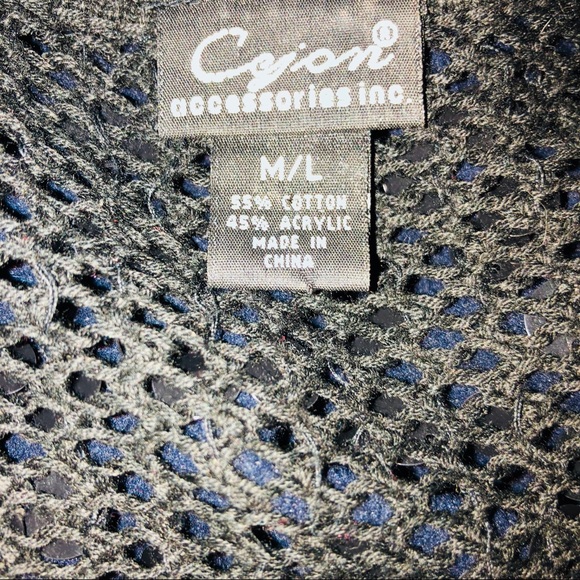 CEJON Black Sequin Open Knit Shrug/Bolero Sz M/L - Picture 8 of 8